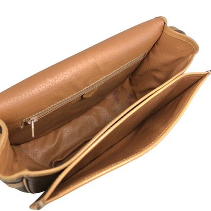 CELINE Macadam Blason Shoulder bag Brown Vintage rtiv5k