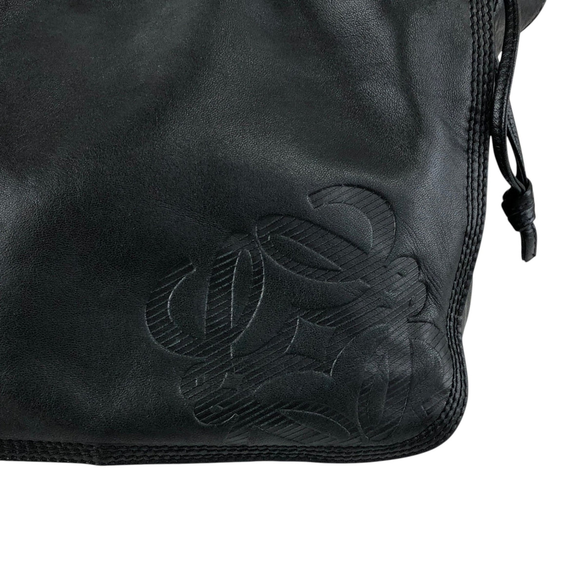LOEWE Anagram Shoulder bag Black Vintage cdbjnf