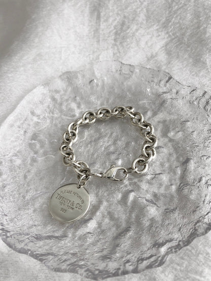 Tiffany & Co. SILVER925 Bracelet Silver Vintage ksxpfv