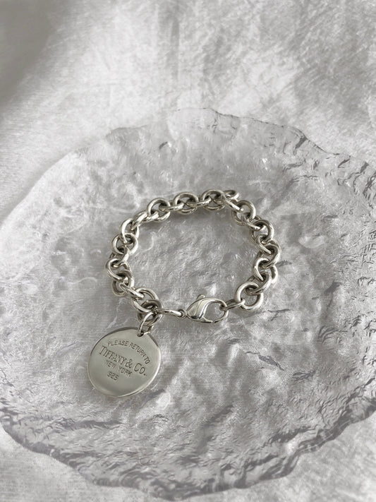 Tiffany & Co. SILVER925 Bracelet Silver Vintage ksxpfv