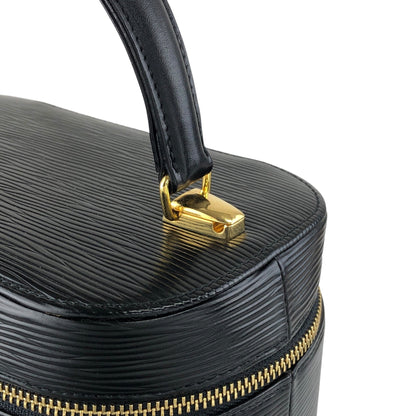 VALENTINO GARAVANI Logo Charm Two-way Handbag Shoulder bag Black Vintage 58zrvp