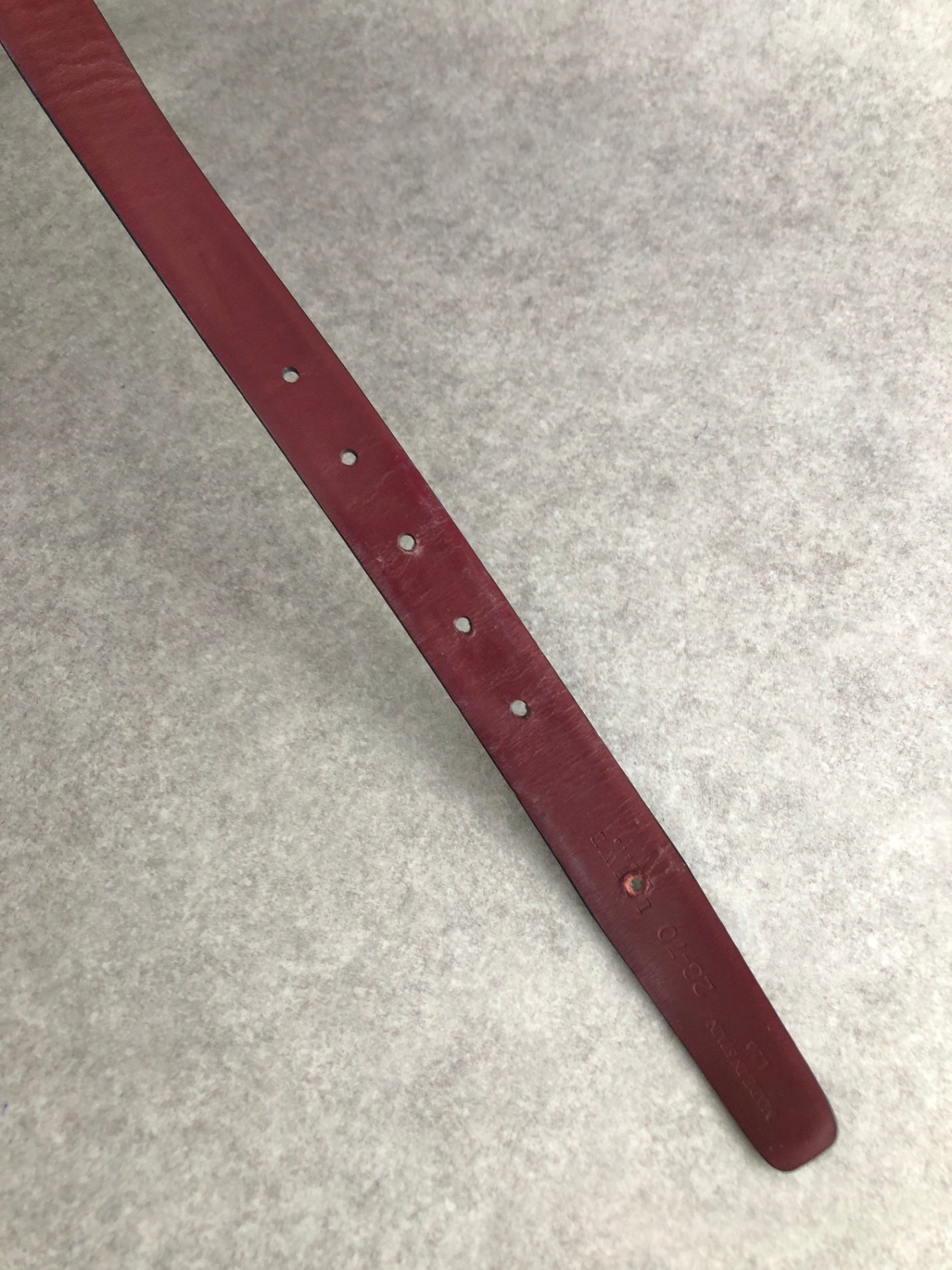 LOEWE Anagram Belt Black×Burgundy Vintage nfn2n8