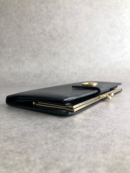 CELINE Circle Long Wallet Black Vintage eb8j2d