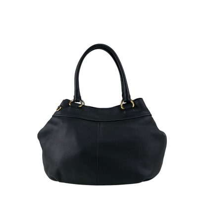 PRADA Logo Handbag Totebag Black Vintage 3ksgpr