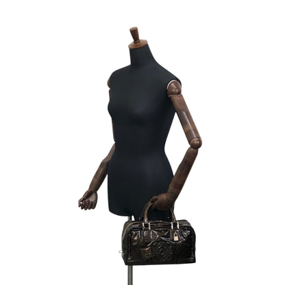 LOEWE Amazona28 Anagram Handbag Brown Vintage j8tjia