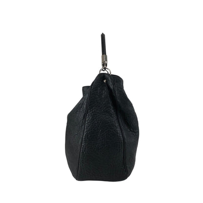Yves Saint Laurent YSL Logo Shoulder bag Hobobag Black Vintage ib3ifn