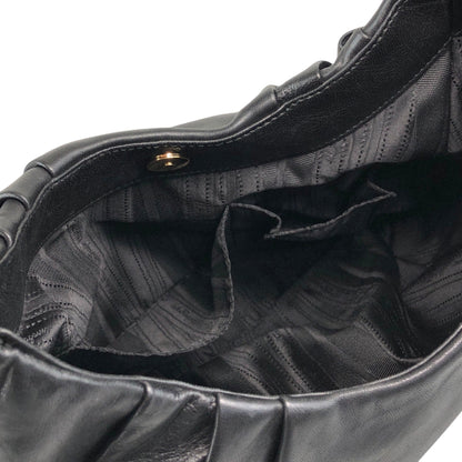 Salvatore Ferragamo Vala Ribbon Shoulder bag Hobobag Black Vintage nbxkia
