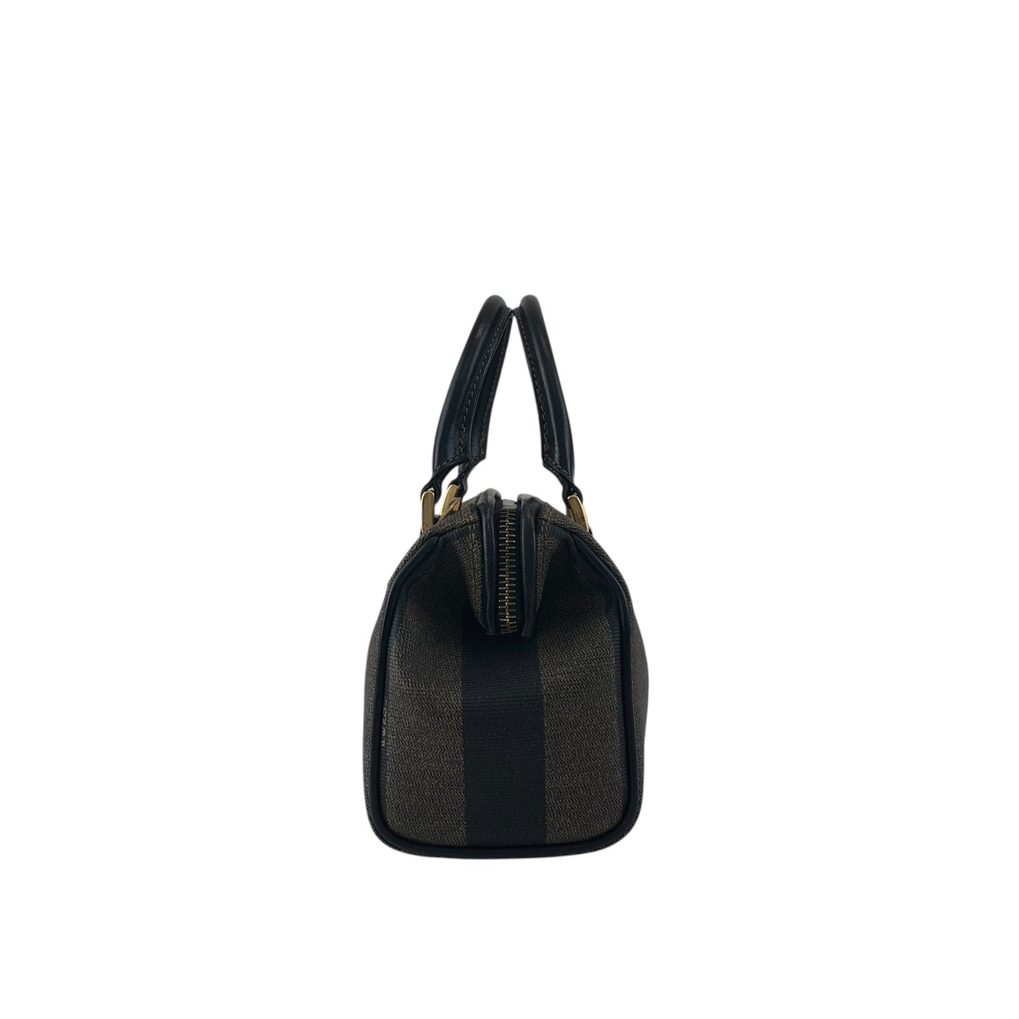 FENDI Pecan Two-way Small Boston bag Shoulder bag Black Vintage p73ycs