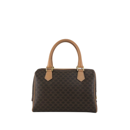 CELINE Macadam Blason Two-way Handbag Shoulder bag Brown Vintage h5nkpp