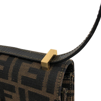 FENDI Zucca Lock Shoulder bag Brown Vintage mbiimu