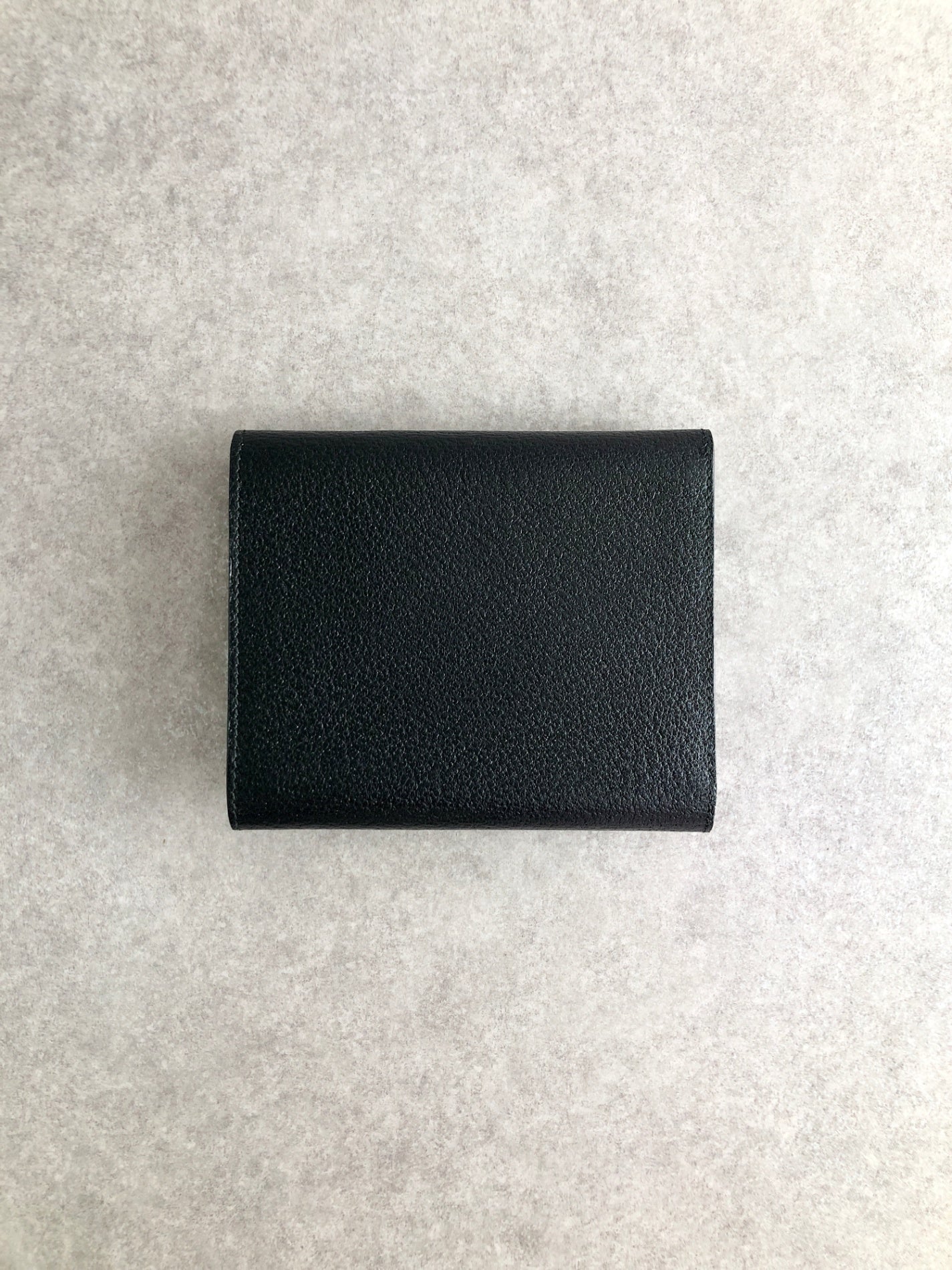 GUCCI Horse Bit Trifold Wallet Black Vintage xhjptb