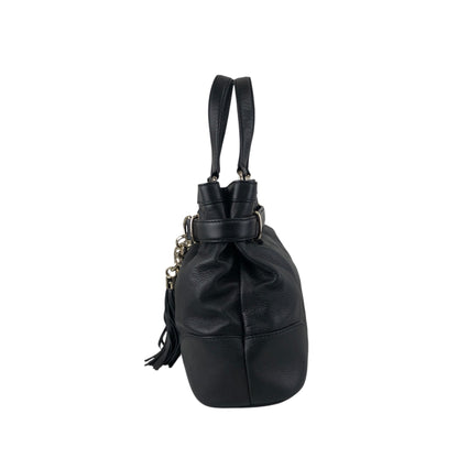 GUCCI Horse Bit Handbag Black 269943 Vintage wj5bxw
