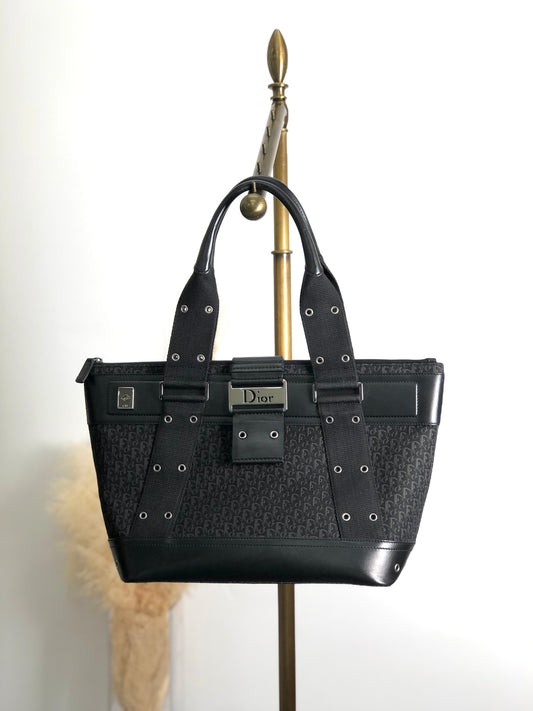 Christian Dior Street Chic Logo Totebag Black Vintage vpzvni
