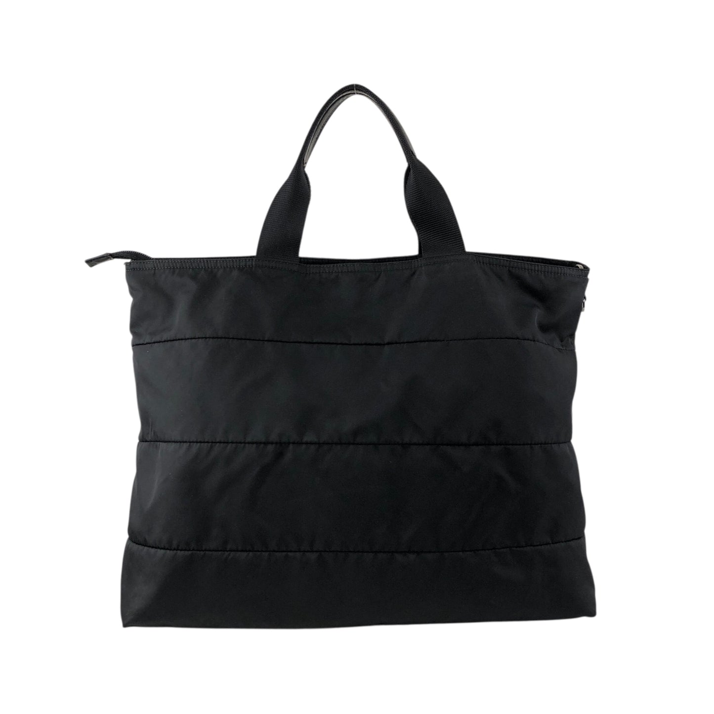 PRADA Tessuto Triangle Logo Two-way Handbag Shoulder bag Black Vintage 4s54ei