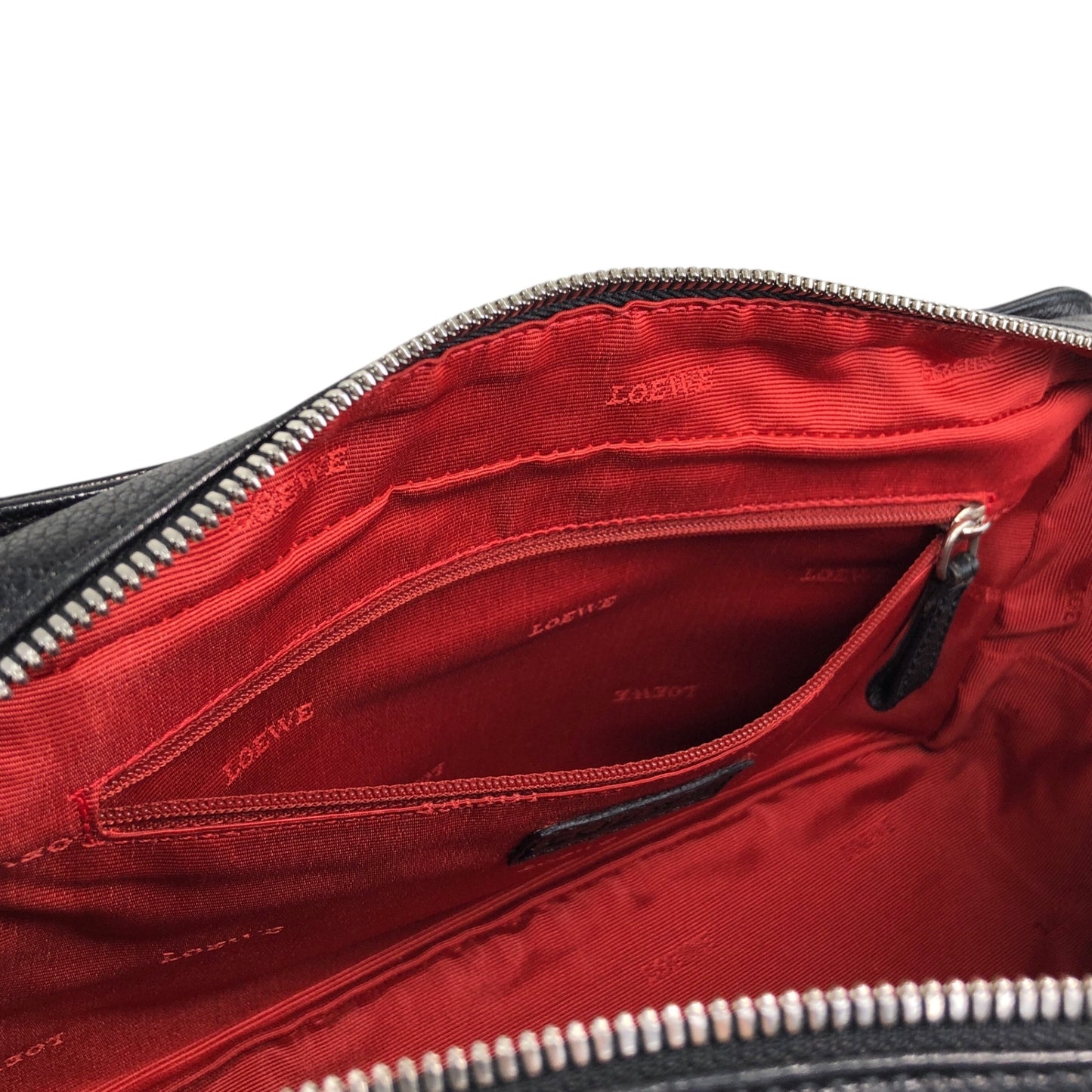 LOEWE Anagram Small Boston bag Handbag Black Vintage ebimhj