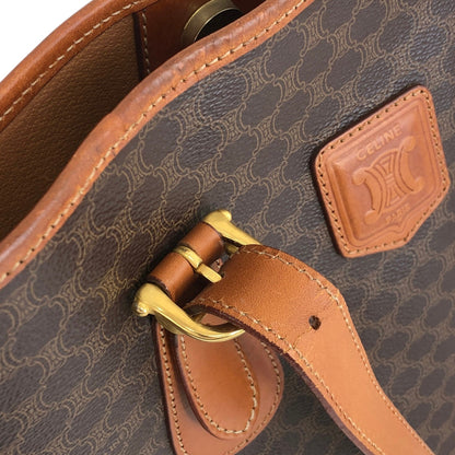 CELINE Macadam Blason Handbag Totebag Brown Vintage ui3dbx
