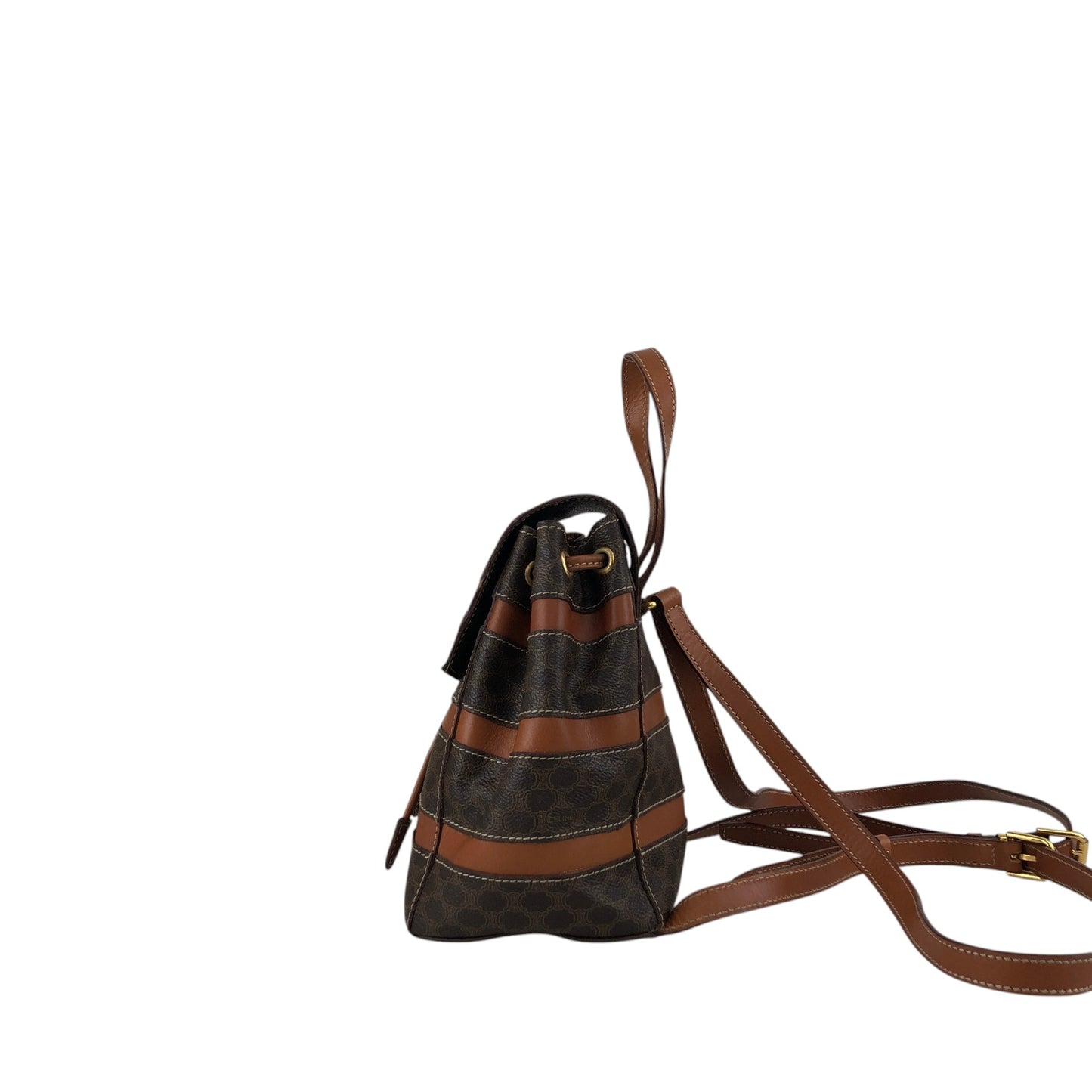 CELINE Macadam Backpack Brown Vintage j5v54w