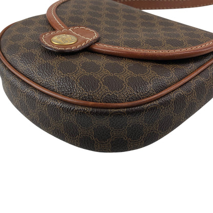 CELINE Macadam Triomphe Shoulder bag Brown Vintage eckras