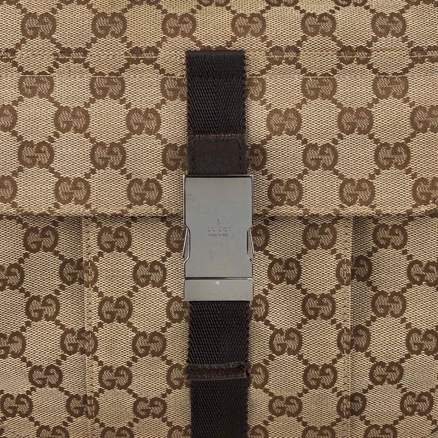 GUCCI GG Canvas Shoulder bag Brown Vintage arvcnf