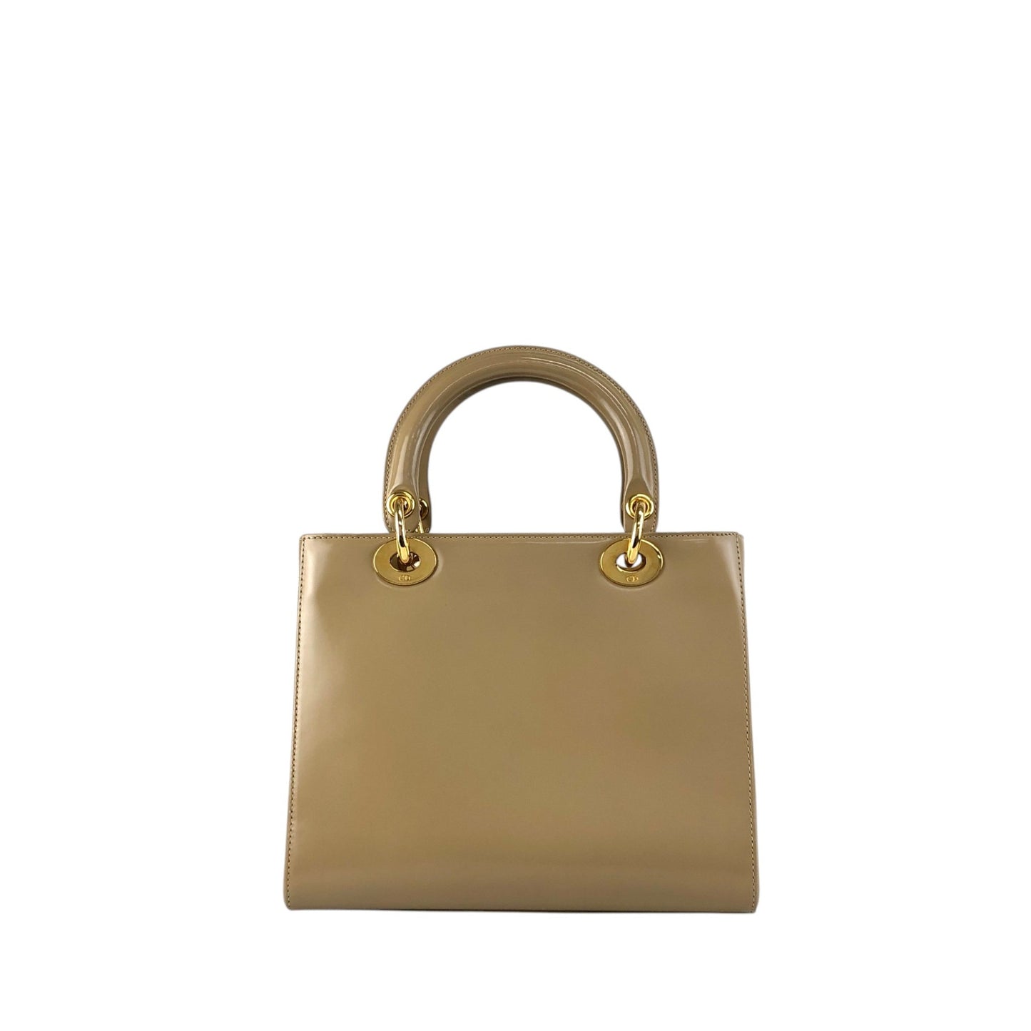 Christian Dior Lady Dior Logo Charm Two-way Handbag Shoulder bag Beige Vintage yj55s3
