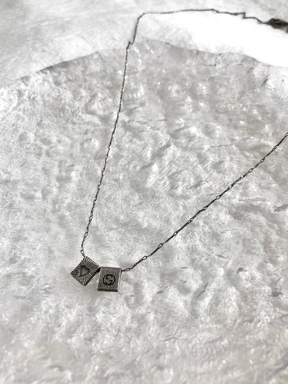 GUCCI Interlocking SILVER925 Necklace Silver Vintage 6uwnjy