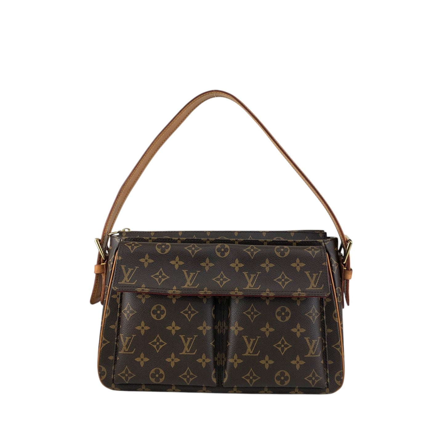 LOUIS VUITTON Monogram Shoulder bag Viva-Cité MM M51164 Brown Vintage w5ixn2