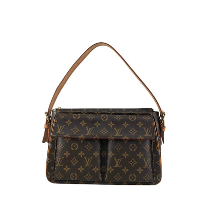 LOUIS VUITTON Monogram Shoulder bag Viva-Cité MM M51164 Brown Vintage w5ixn2