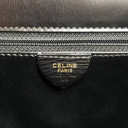 CELINE Horse Bit Top Handle Handbag Black Vintage zbgk75