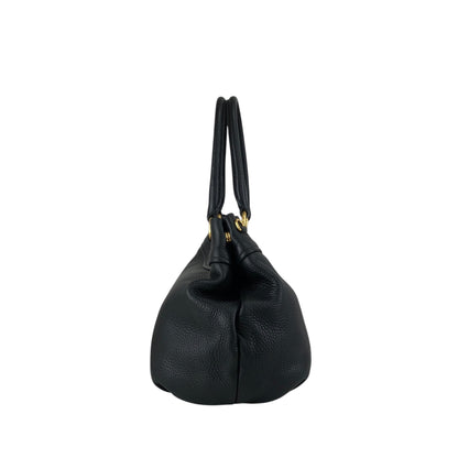 PRADA Logo Two-way Handbag Shoulder bag Black Vintage g864hh