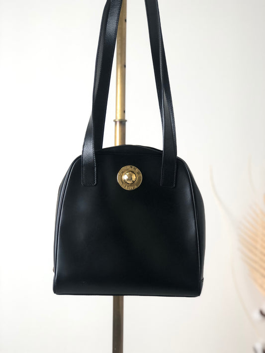 CELINE Starball Shoulder bag Black Vintage nd4v4g