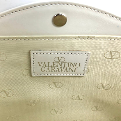 VALENTINO GARAVANI Logo Handbag White Vintage rfwnhz