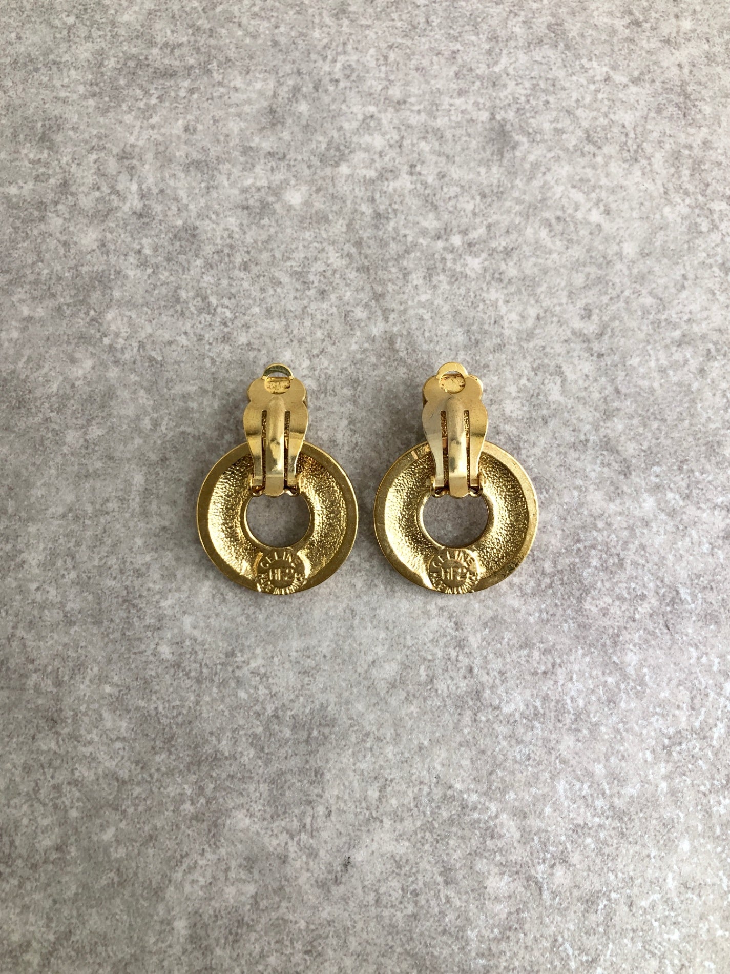 CELINE Starball Earrings Gold Vintage wf5et4