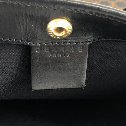 CELINE Macadam Blason Shoulder bag Totebag Black Vintage 27dcdm