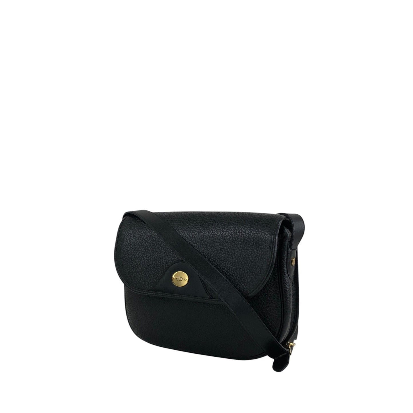 Christian Dior CD Logo Shoulder bag Black Vintage mhs6vd
