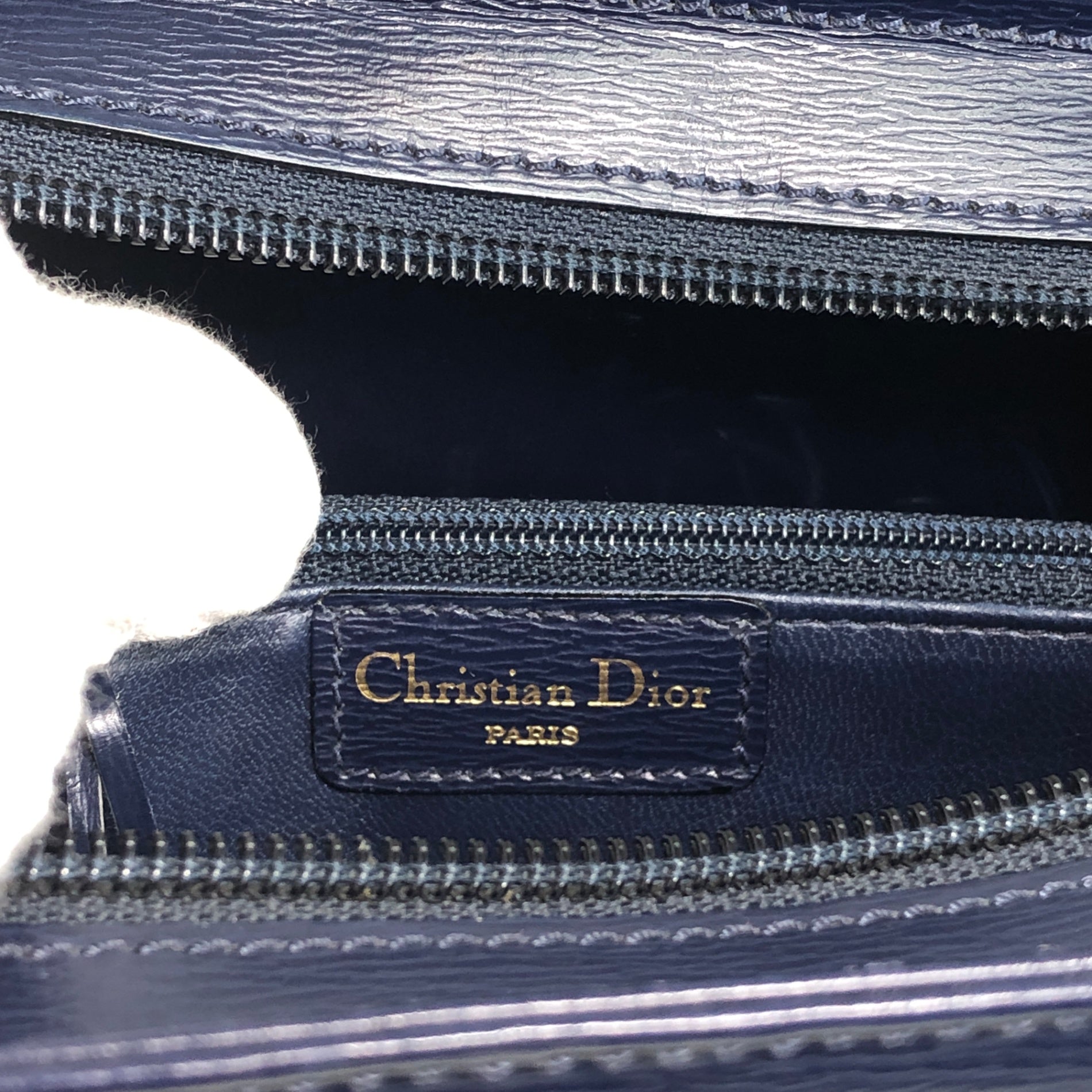 Christian Dior Logo Handbag Navy Vintage tx5uyv – VintageShop solo