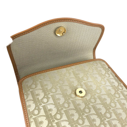 Christian Dior Trotter Handbag Beige Vintage dz5dit