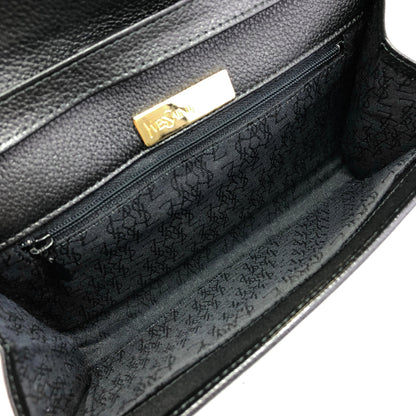 Yves Saint Laurent YSL Logo Shoulder bag Black Vintage hmype4