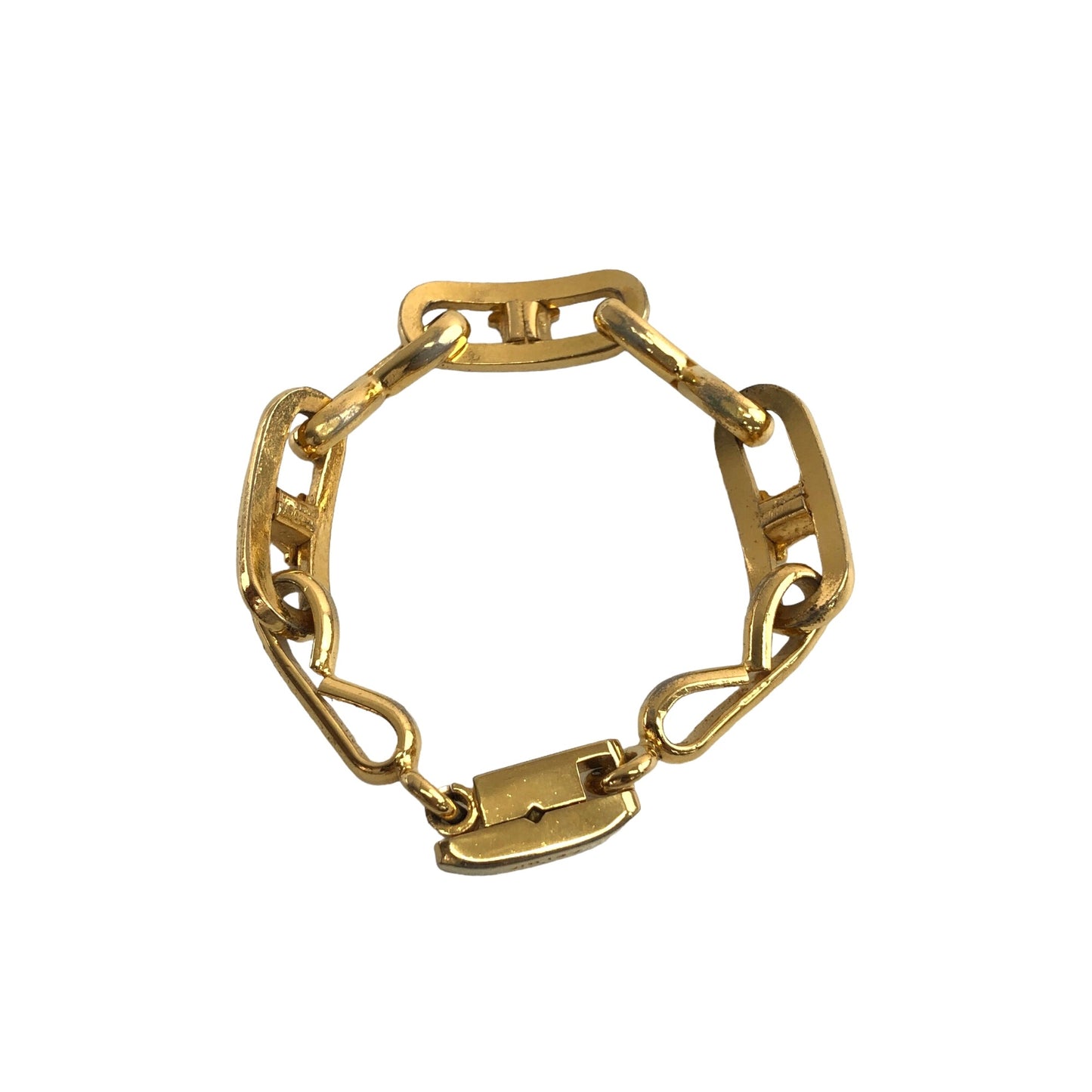 CELINE Blason Bracelet Gold Vintage ivp6ia