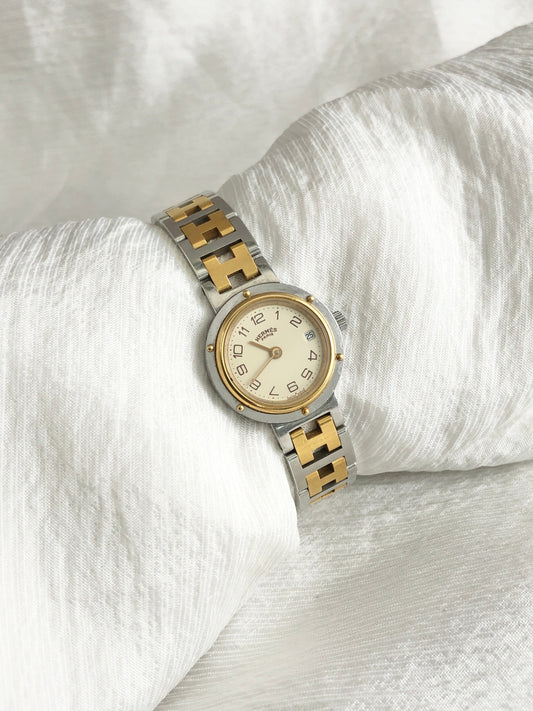 HERMES Watch Gold×Silver Vintage 76s5x4