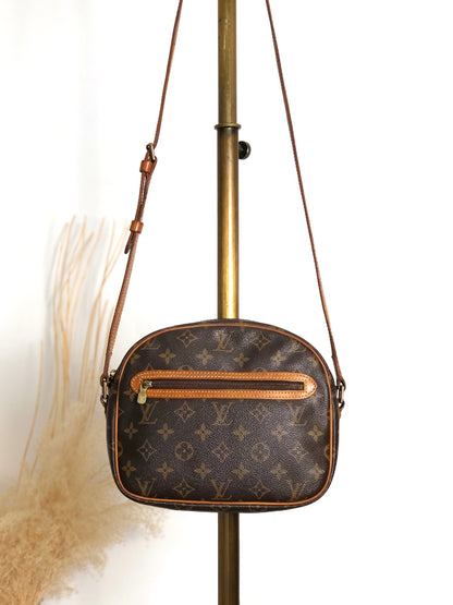 LOUIS VUITTON Monogram Shoulder bag Brown Vintage fywb25