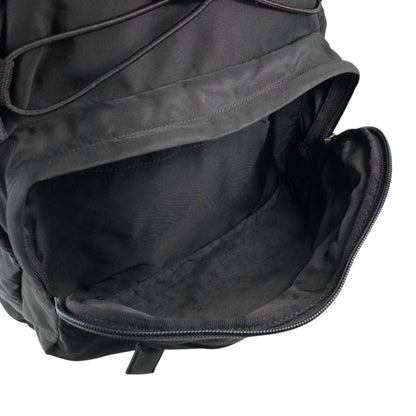 PRADA Tessuto Triangle Logo Double Pocket Backpack Black Vintage bpk4w7