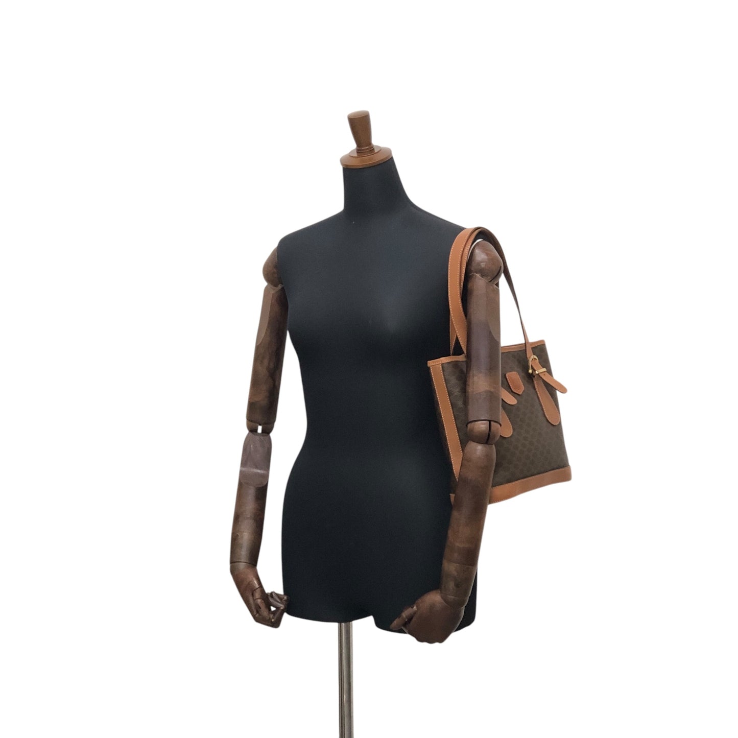 CELINE Macadam Blason Handbag Shoulder bag Brown Vintage hzzr6z