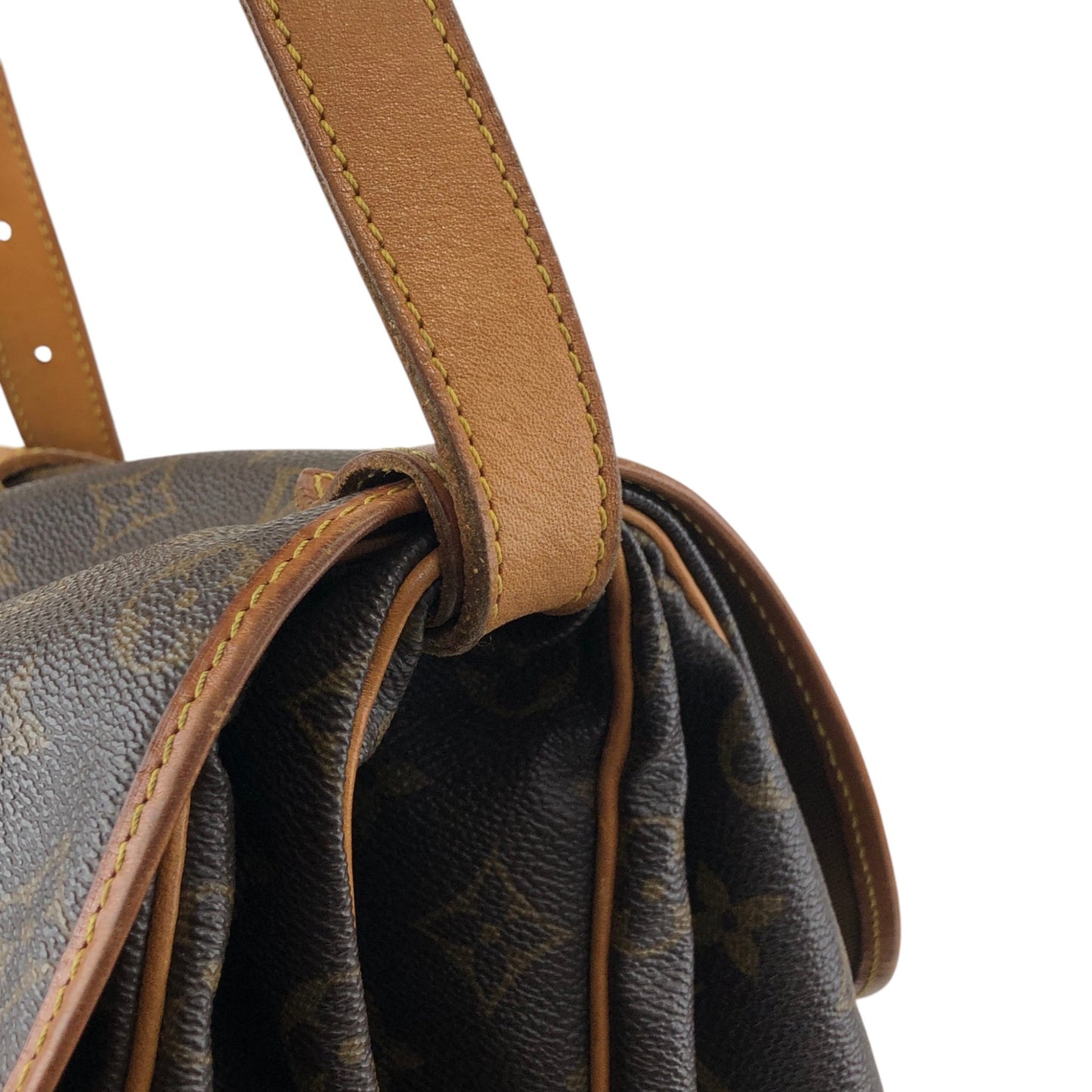 LOUIS VUITTON Monogram Shoulder bag Brown Vintage M42254 j4a4v6