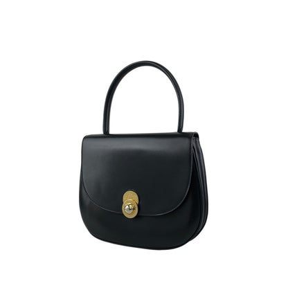 CELINE Starball Top Handle Handbag Black Vintage idde2j