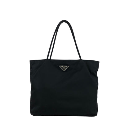 PRADA Triangle Logo Totebag Black Vintage z3ewpi
