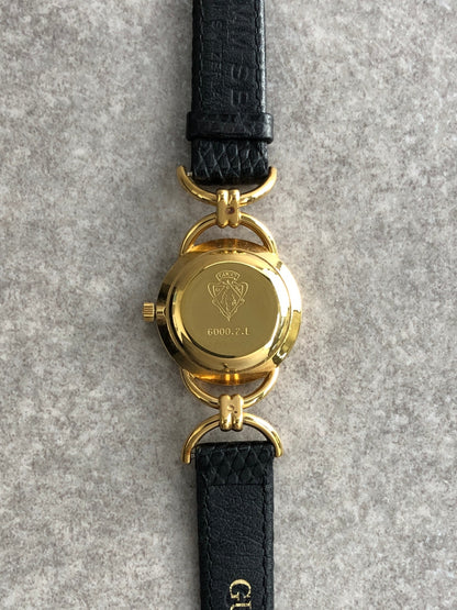 GUCCI Quartz Watch Black 6000.2l Vintage x5a7k2