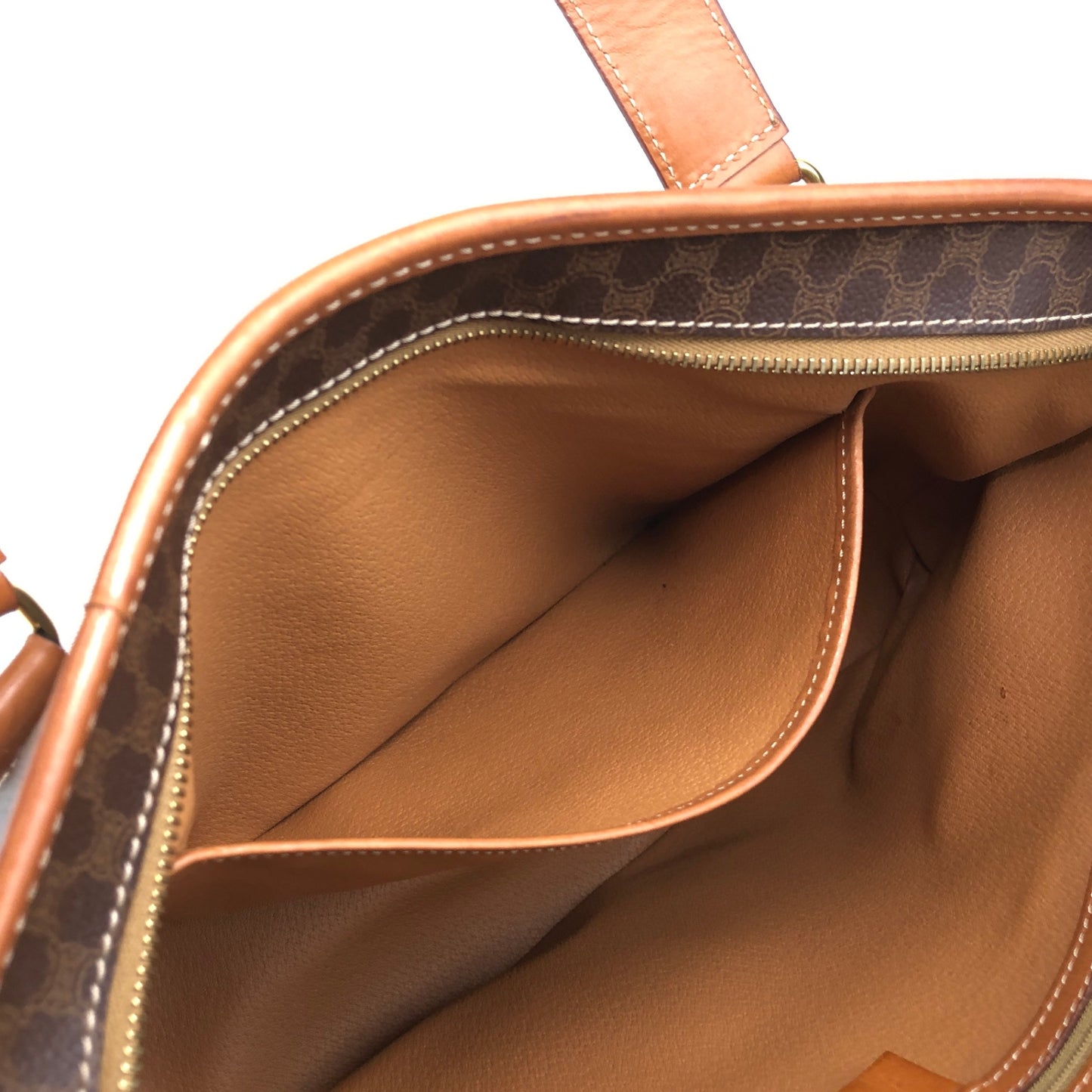CELINE Macadam Totebag Brown Vintage iticcu