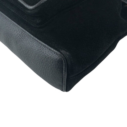 GUCCI Bamboo Turn Lock Backpack Black Vintage bkpfsf