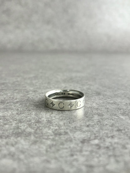 CELINE Triomphe Ring Silver Vintage mxemb2
