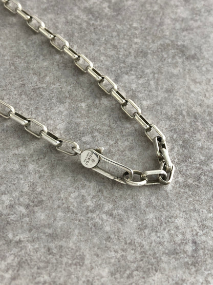 GUCCI Interlocking SILVER925 Necklace Silver Vintage twg3nj
